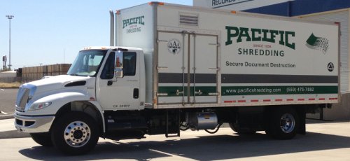 A Pacific Shredding Mobile Shredding Truck